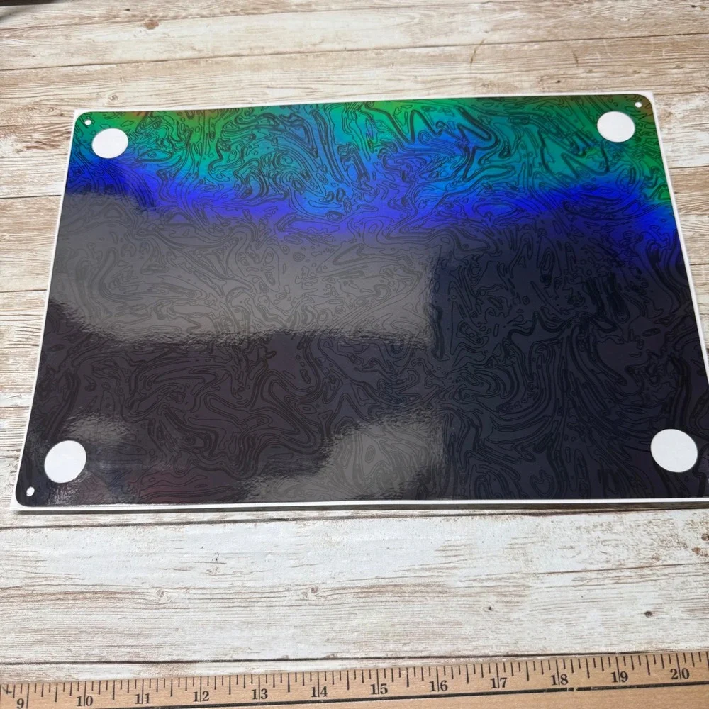 dbrand MacBook Air 15 Skin Unisex OS Black Damascus Holo Green Vinyl Wrap 2-Pack